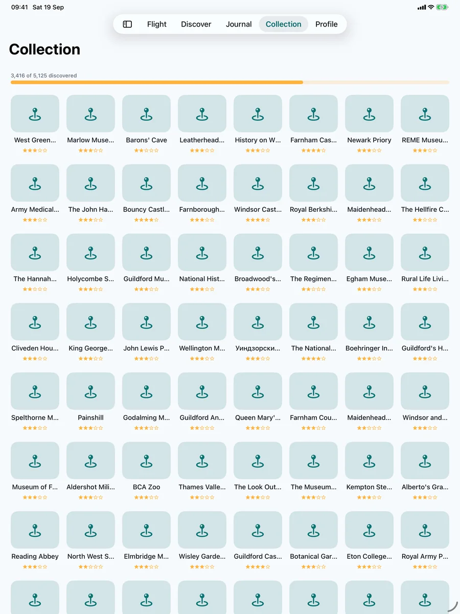 Collection on iPad
